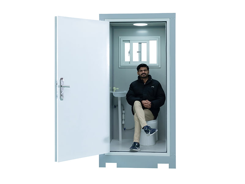 Toaletă portabilă în aer liber pentru o singură persoană