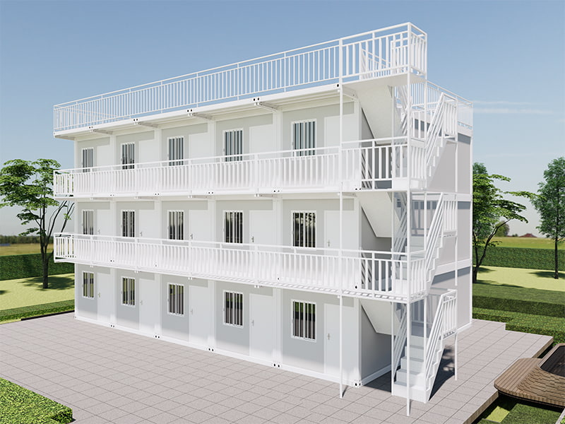 Cameră de containere asamblată rapid din clădirea gazdei din Vietnam