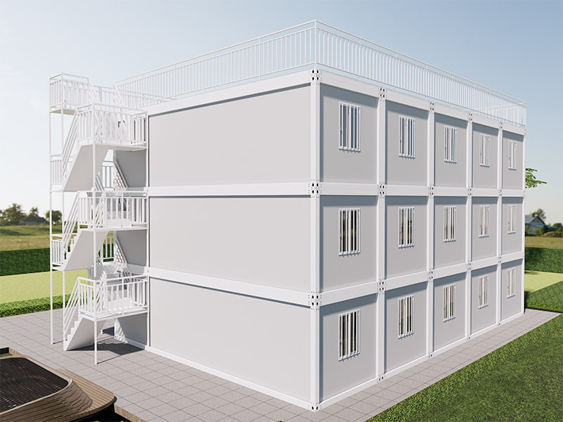 Cameră de containere asamblată rapid din clădirea gazdei din Vietnam