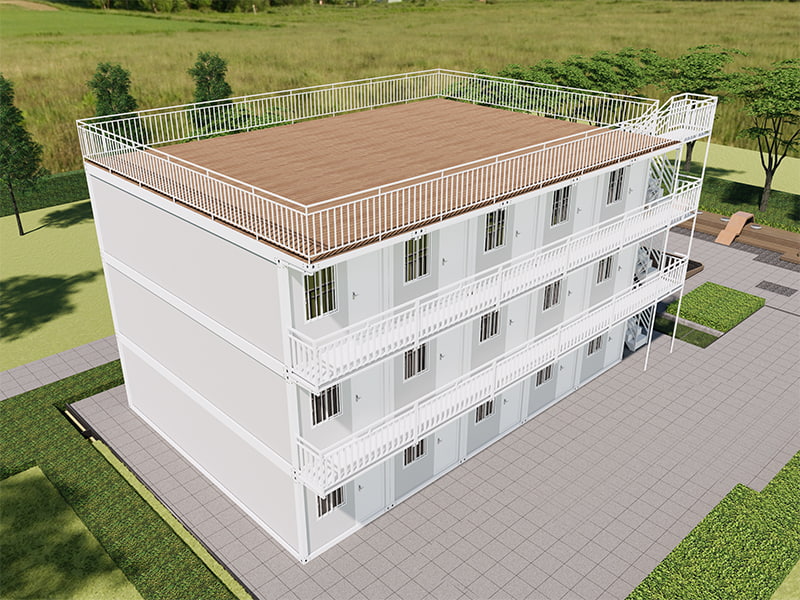 Cameră de containere asamblată rapid din clădirea gazdei din Vietnam