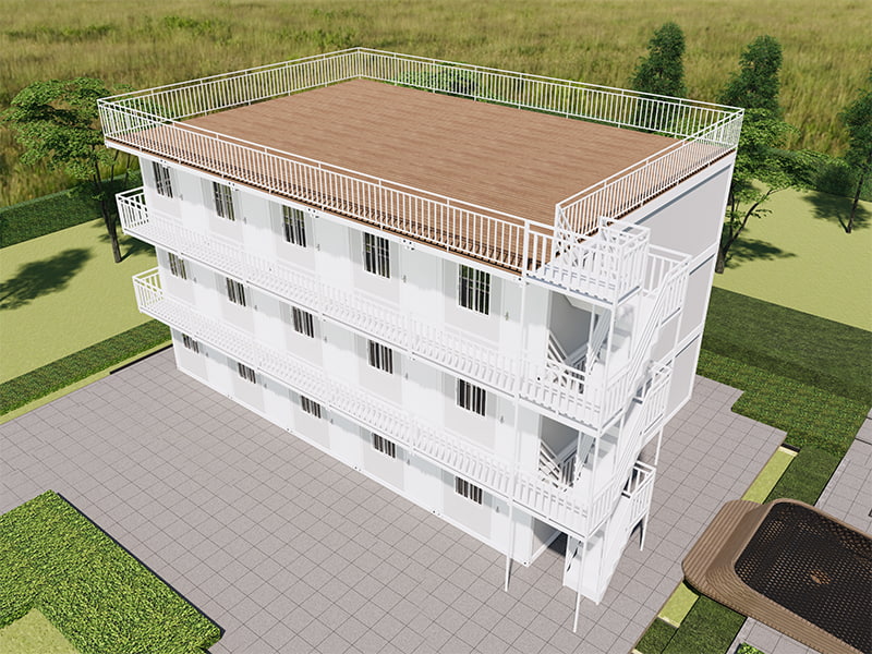 Cameră de containere asamblată rapid din clădirea gazdei din Vietnam