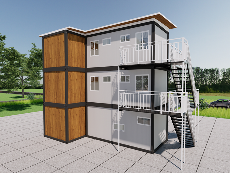 Casa de containere auto-construită și asamblată rapid din Malaezia