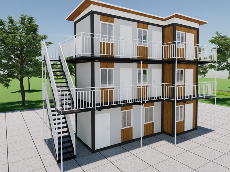 Casa de containere auto-construită și asamblată rapid din Malaezia
