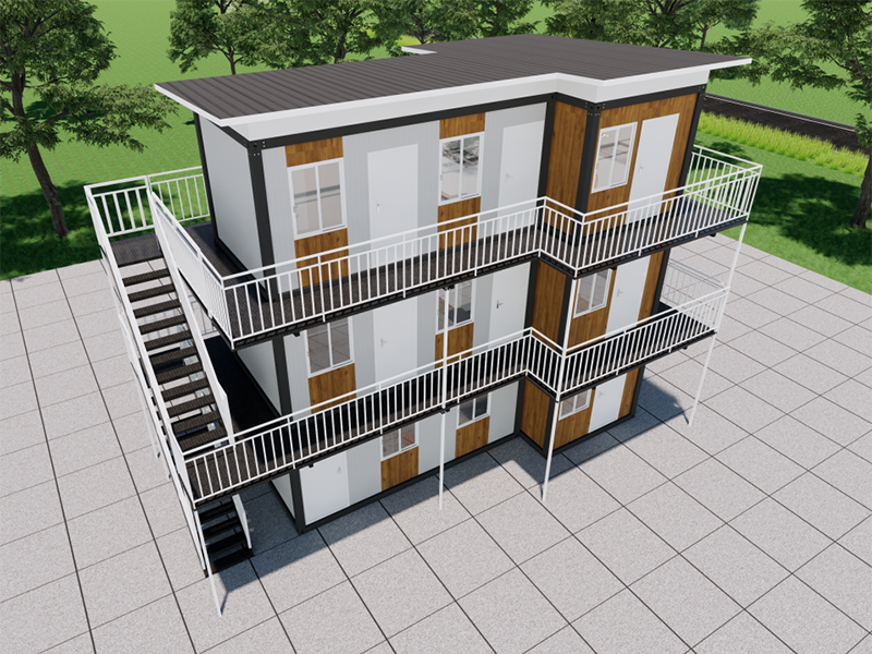 Casa de containere auto-construită și asamblată rapid din Malaezia